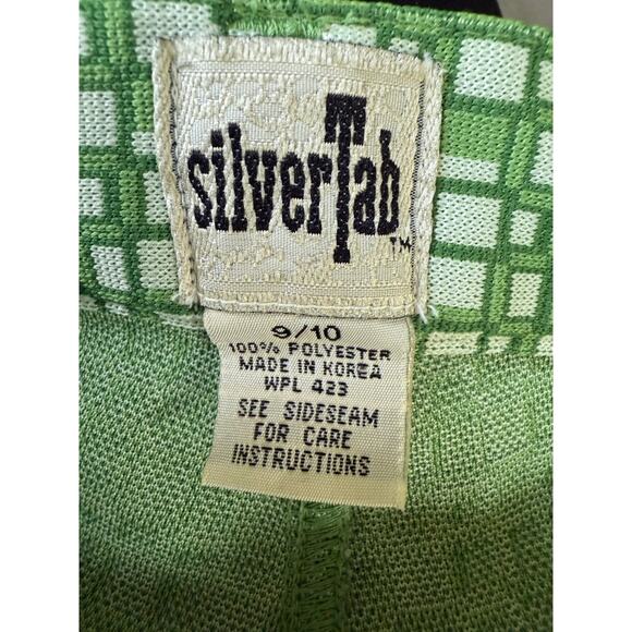 Levi’s silver tab green geometric retro polyester pants vintage women’s 9/10 - Picture 8 of 10
